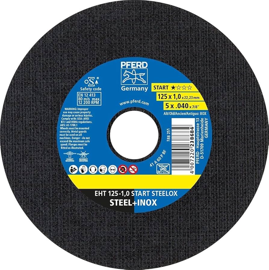 Abrasive Cutting Disc 125x1.0x22 Bore